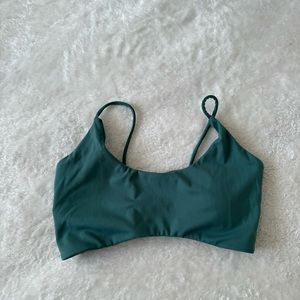 Green Strappy Back Sports Bra Size Small